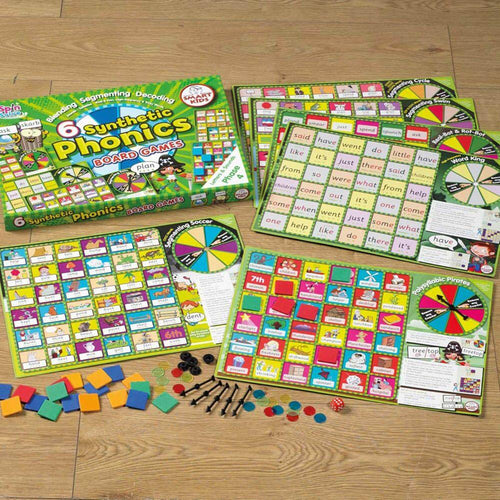 6 Synthetic Phonics Phase 4 Board Games