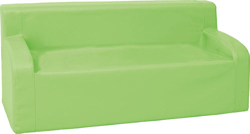 Sofa with armrests - green