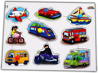 Large Peg Puzzles 4PK