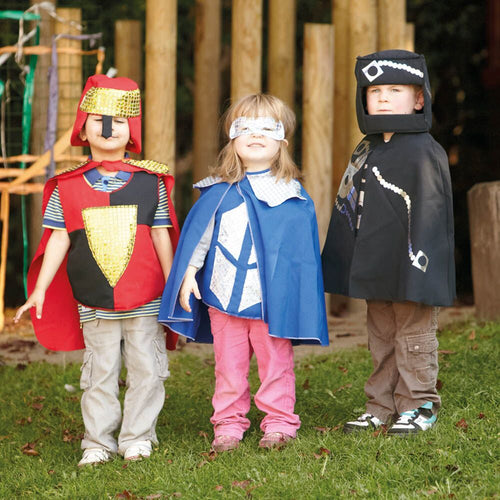 Super Hero Dress Up Costume Set 2, Cape, Mask and Gauntlet