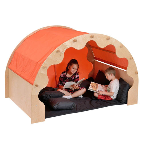 Play Pod Den Orange +  Sets of Curtains
