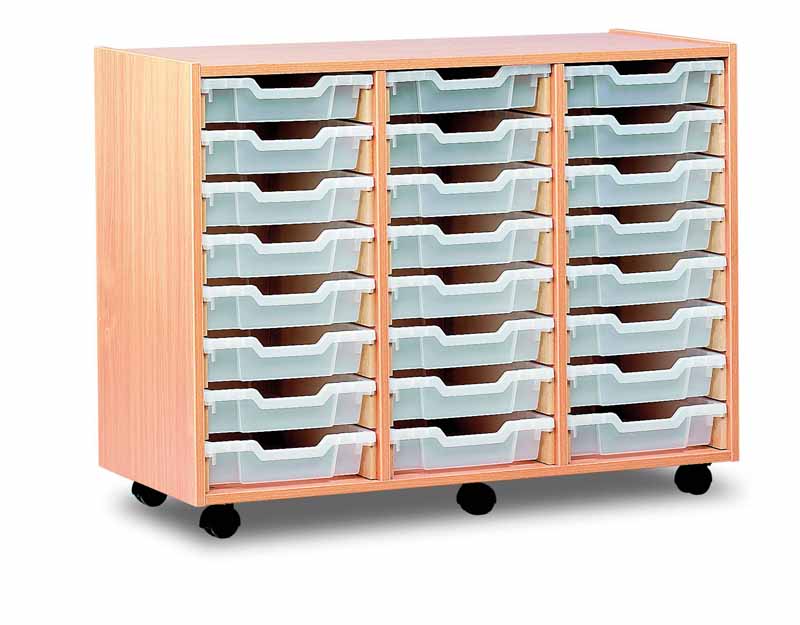 24 Shallow Tray Storage Unit Unit  for classroom storage