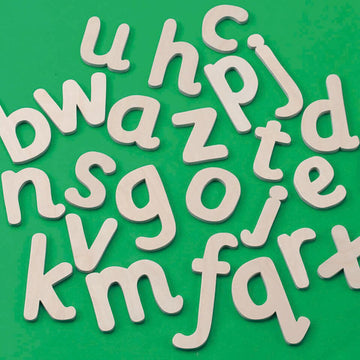 Wooden Alphabet Letters Lowercase 26pk