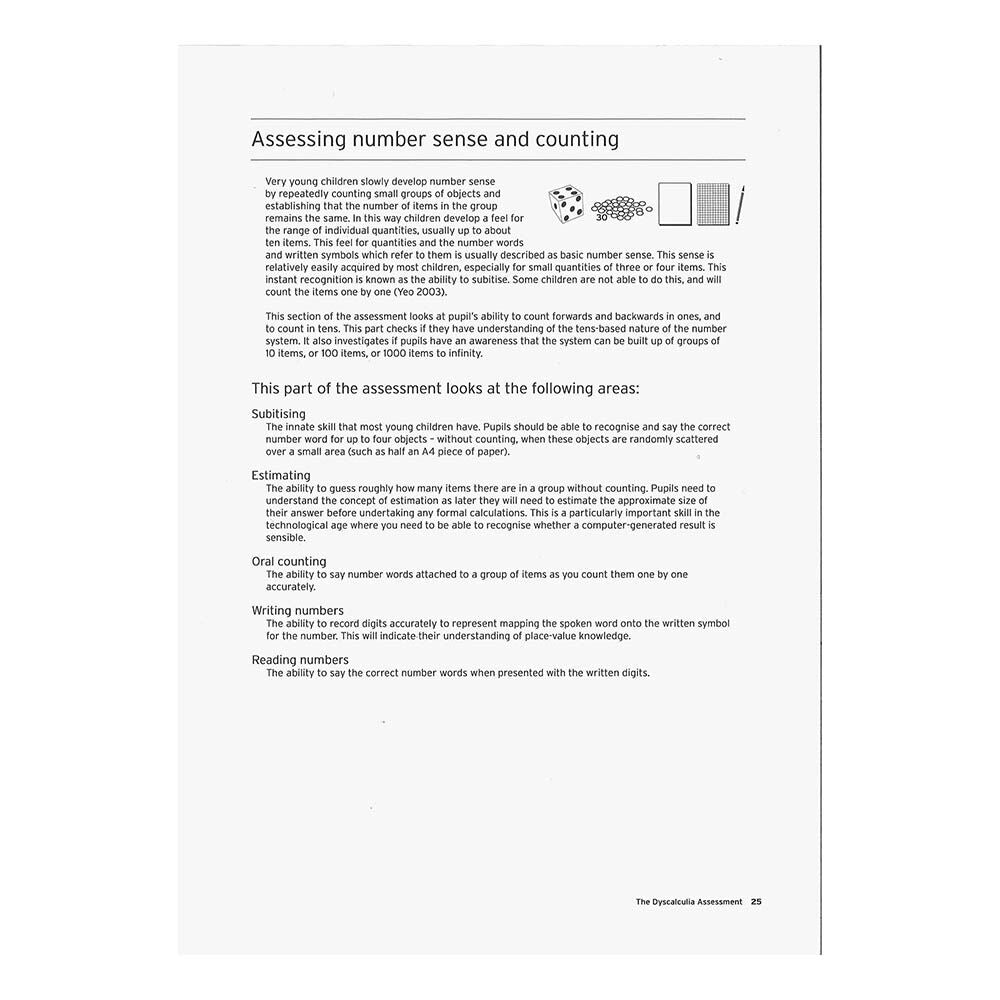 The Dyscalculia Assessment Single Book