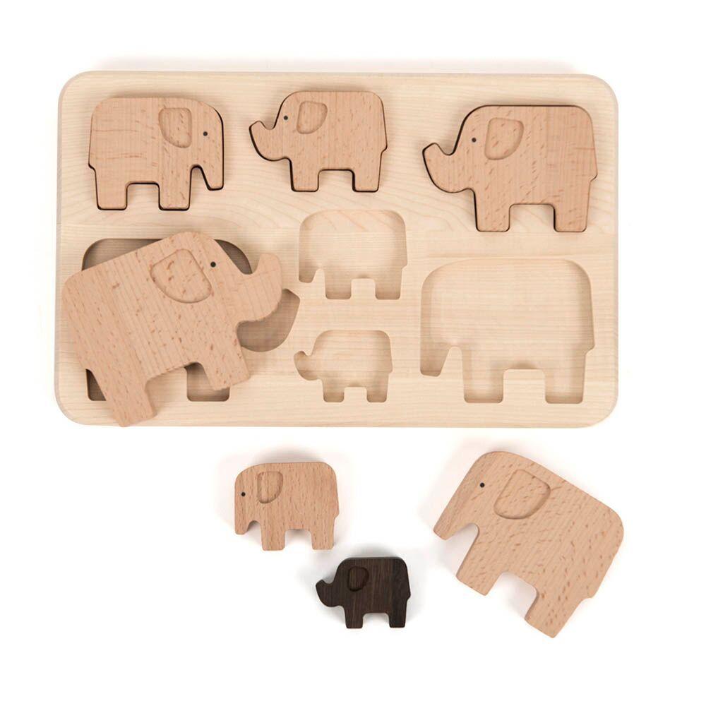 Elephant Wooden Sorting Puzzle