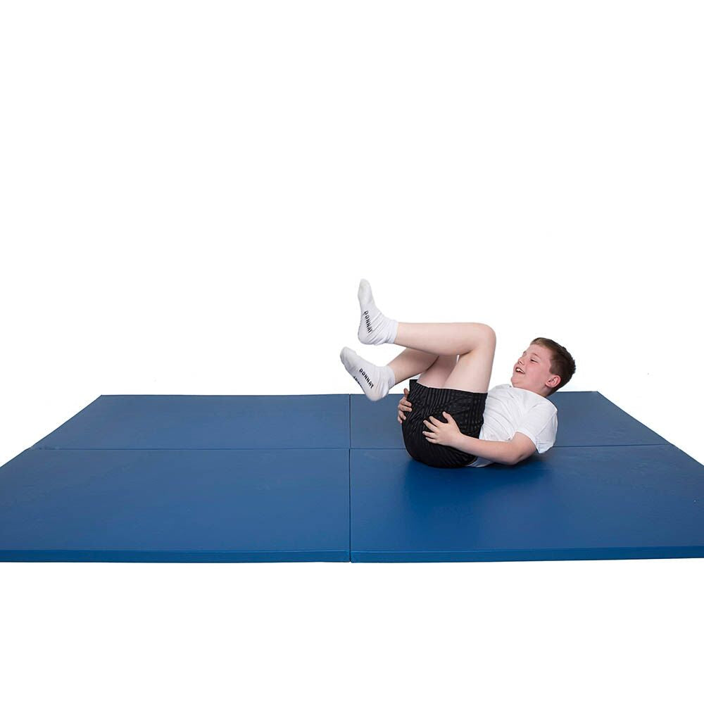 Linking Lightweight Gym Mat 4ft x 3ft x 1'' Blue