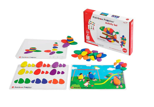 Rainbow pebbles activity set