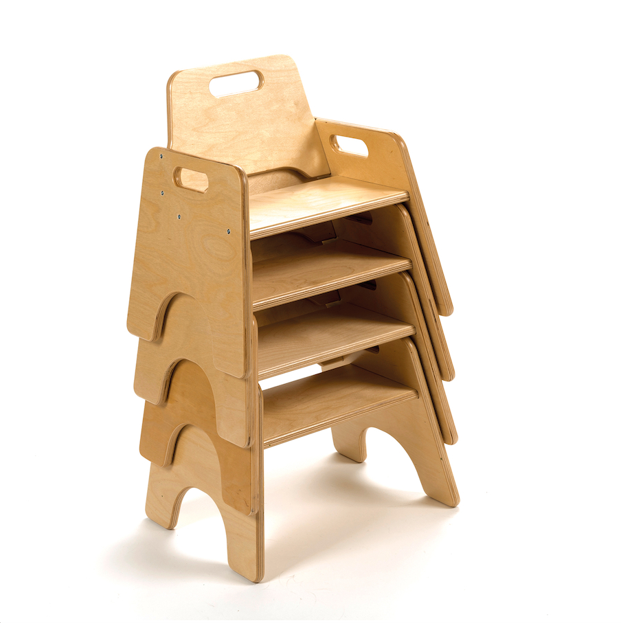 Toddler Wooden Chair 200mm 4pk
