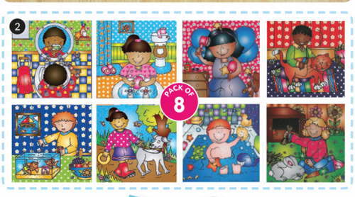 Wooden Looking After Ourselves Jigsaw Puzzle 8pk