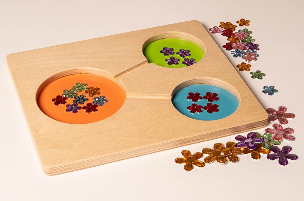 Wooden Part-Part/Whole Tray