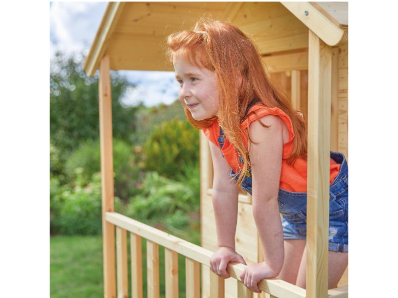 TP Hill Top Tower Wooden Playhouse with Slide