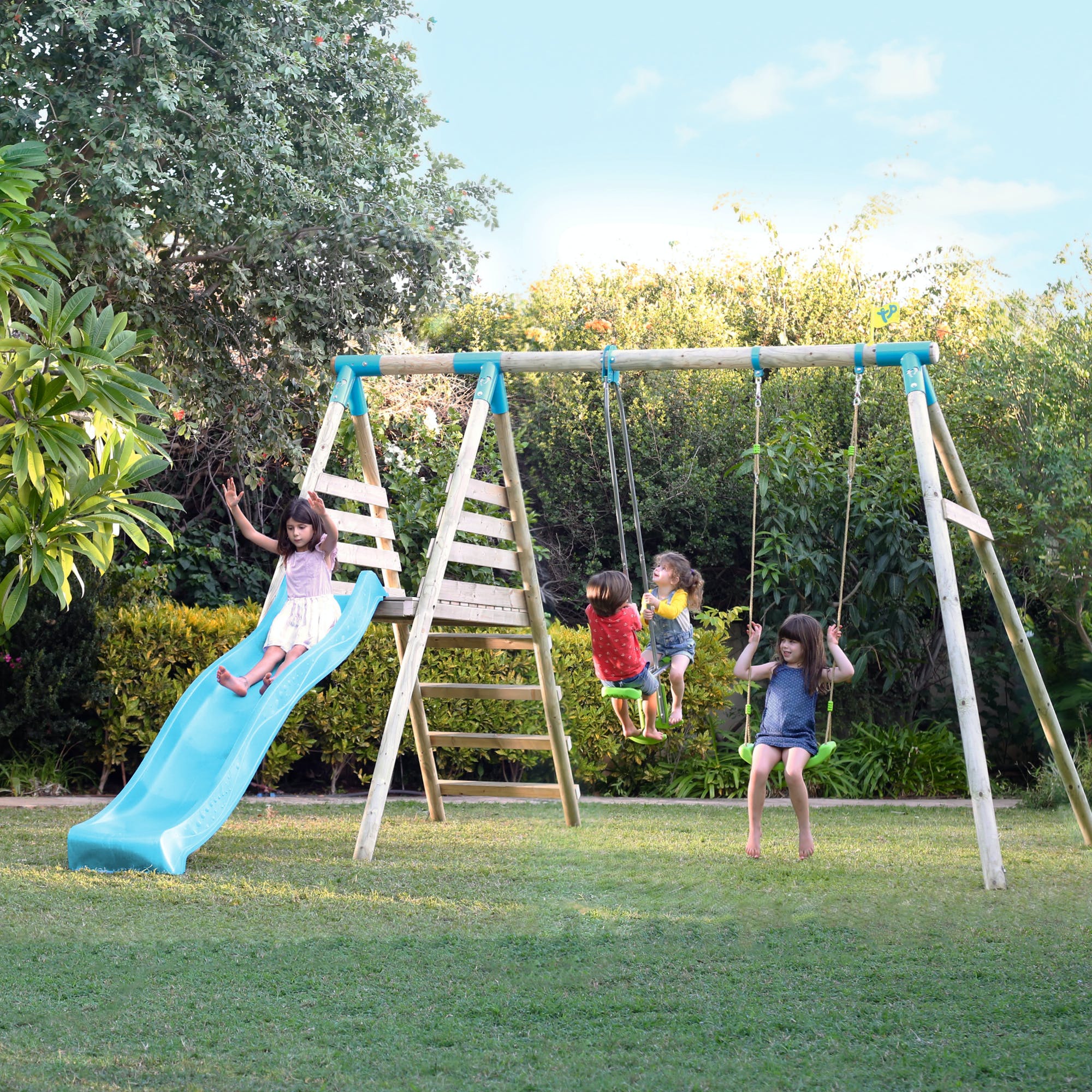 Double Swing Set and slide