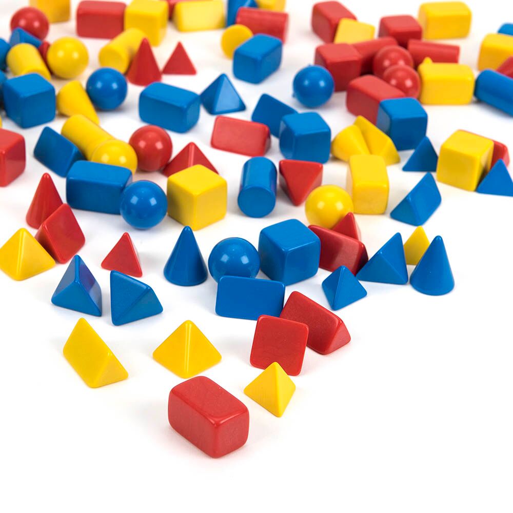 Coloured Small Solid Shapes 96pk