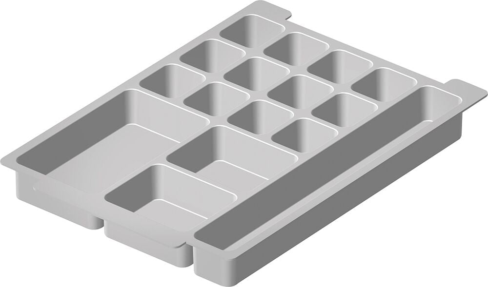Divider for shallow containers with 16 compartments