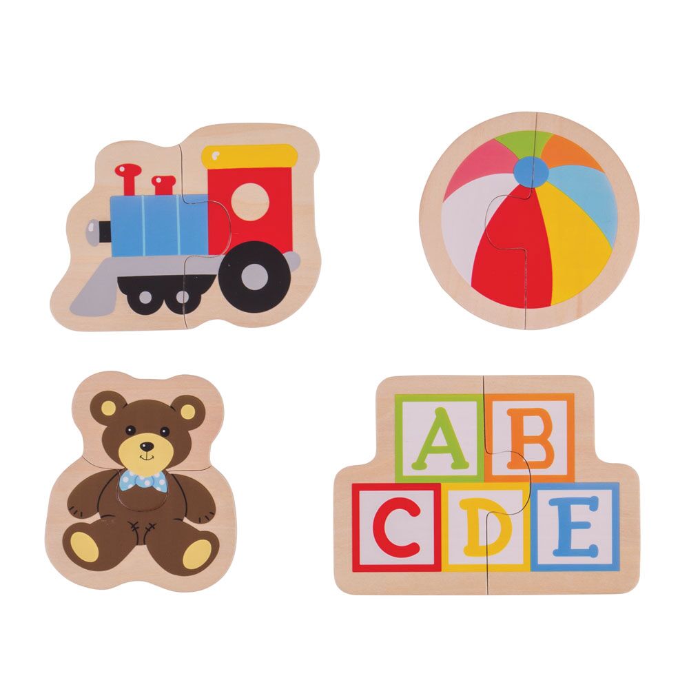 Two Piece Puzzles Pack OF 4 (pk1)