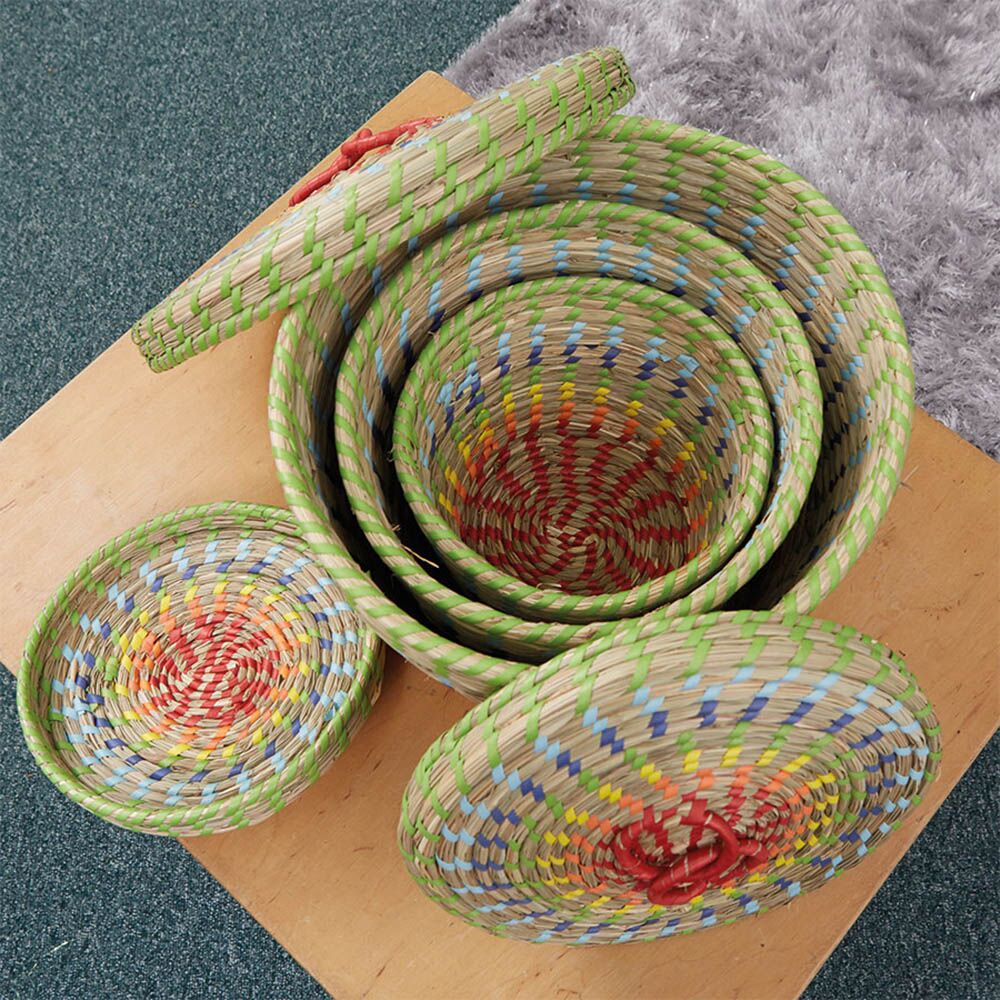 Colourful Nesting Storage Baskets 3pk
