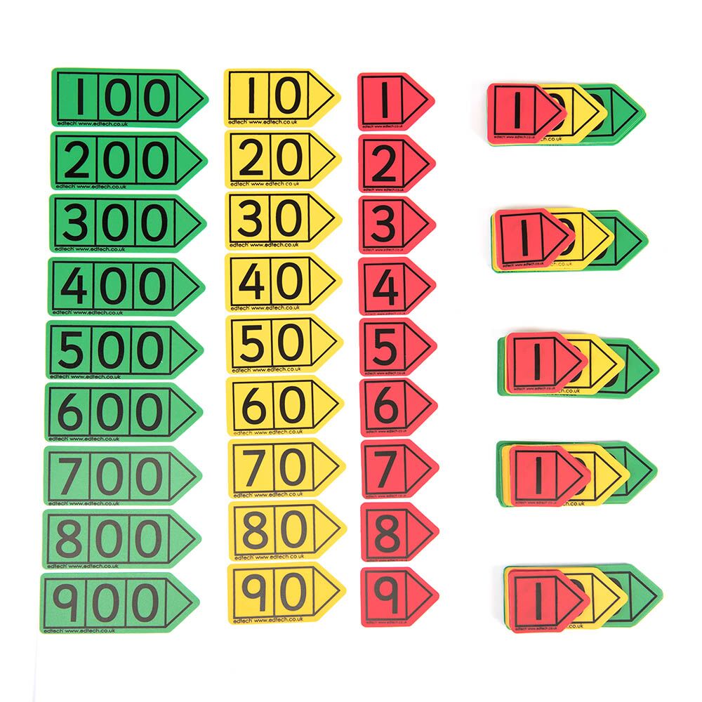 Colourful Hundreds Place Value Arrows Pupil 30pk