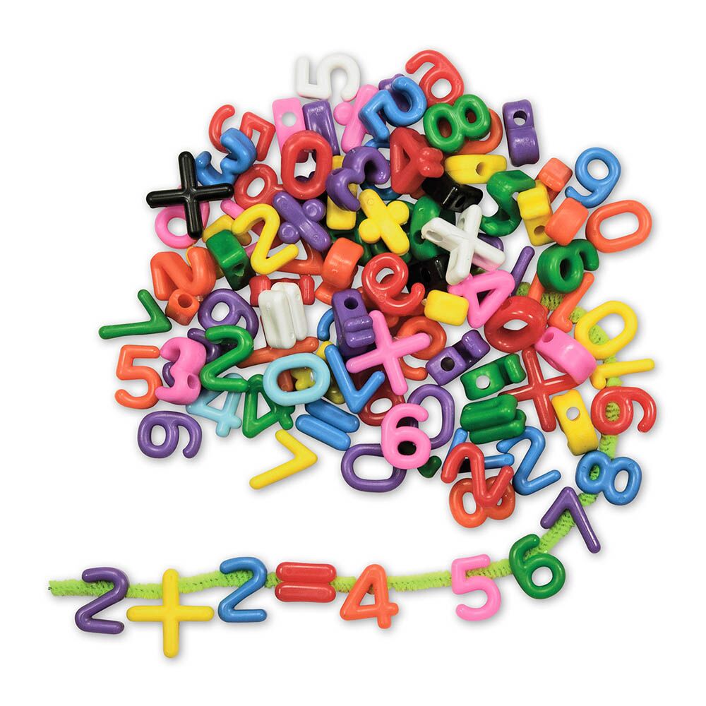 Threading Number Beads
