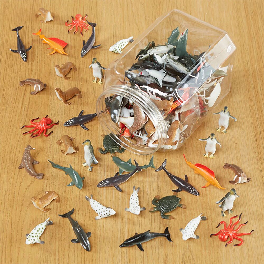 Small plastic sea creatures sales