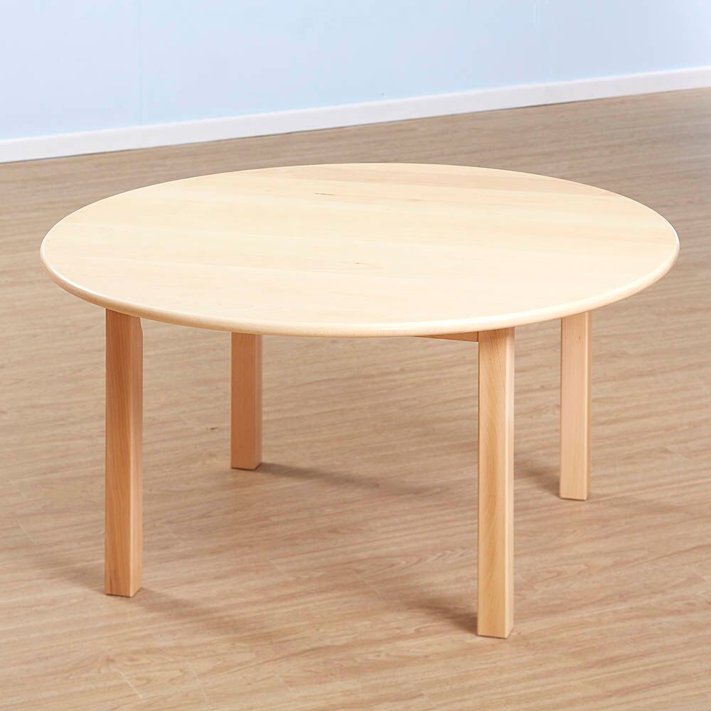 Solid Beech Circular Table H530mm and Chairs Set