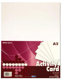 A2 160Gsm Activity Card 25 Sheets - White
