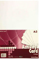 A3 160Gsm Activity Card 50 Sheets - White