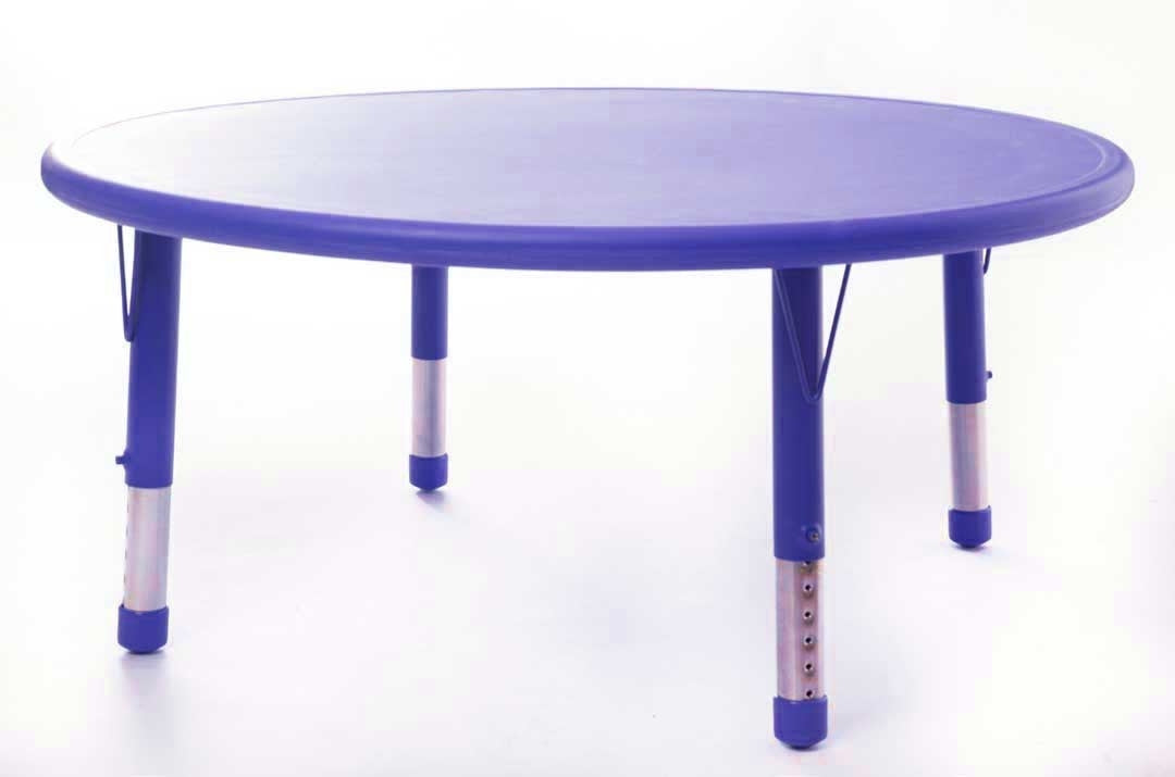Adjustable Circle Table Blue