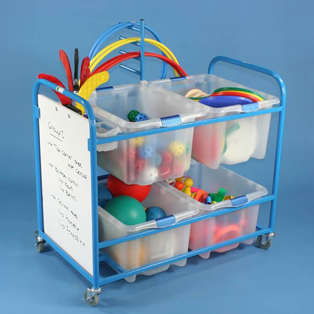 PE Storage Trolley and Whiteboard