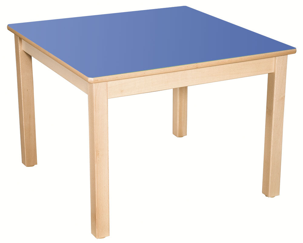 Square Table Blue All Heights