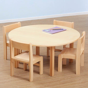 Classic Beech Round Table Height 460mm