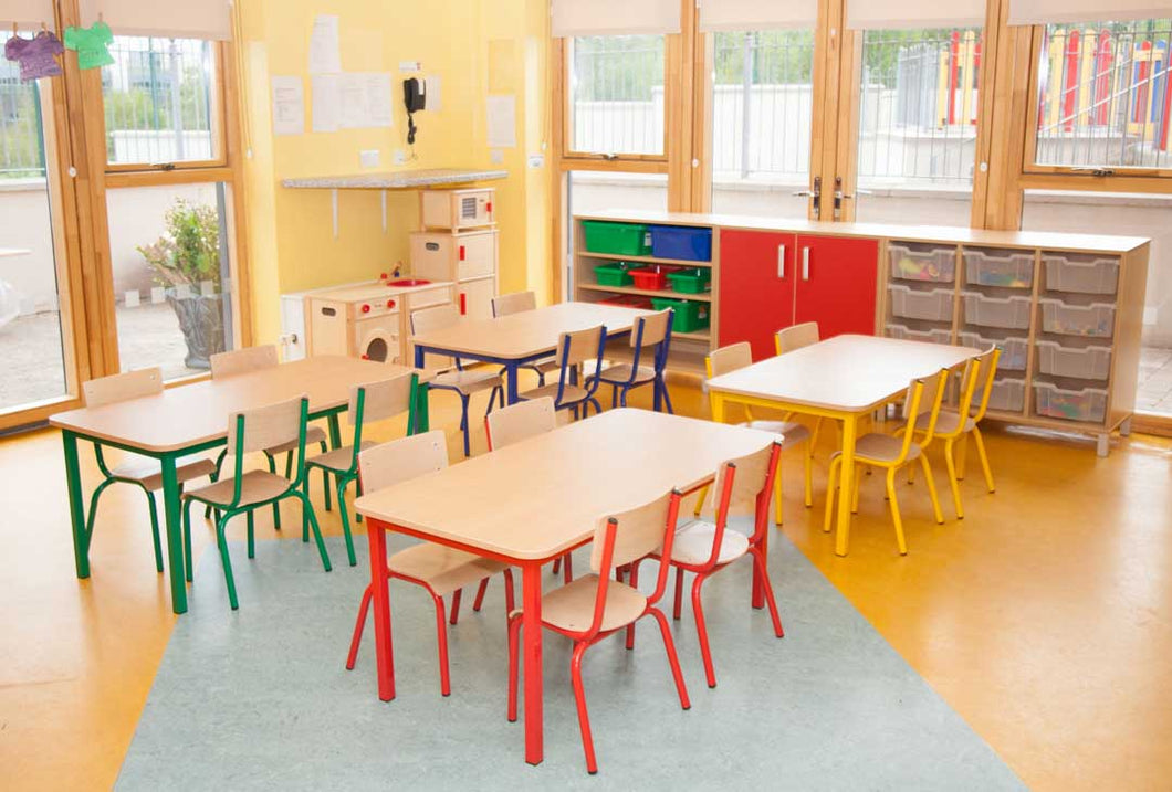 EASE Classroom with  Steel Chairs - All Heights