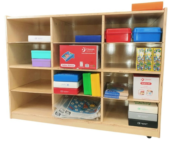 12 cubby storage unit with toys storage
