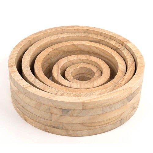 Wooden Nesting Rings 5pk