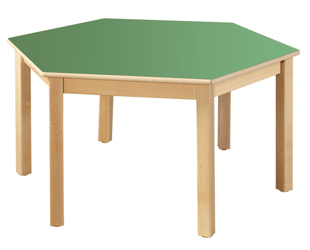 Hexagonal Table All Heights & All Colours