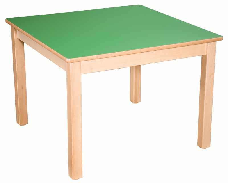 Square Table Green All Heights