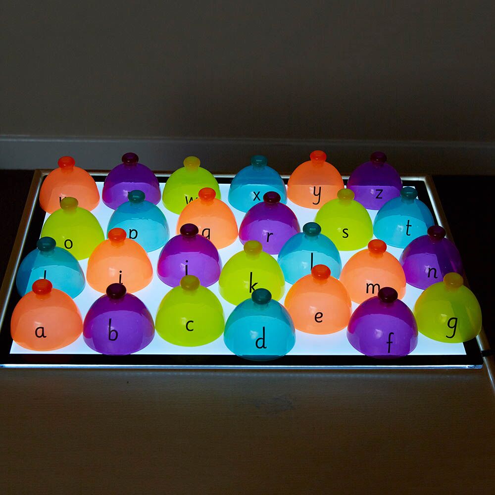 Lightbox Translucent Number Sorting Domes