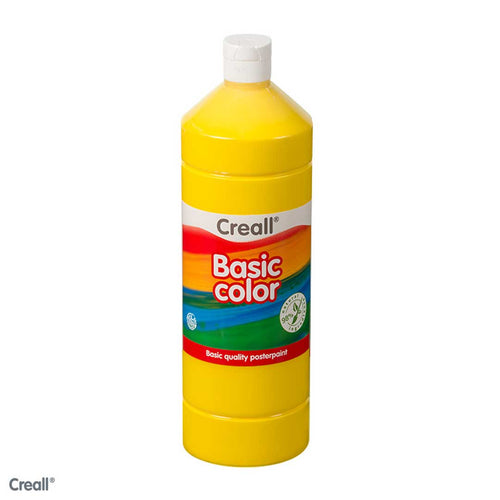 Primary Yellow CREALL Poster Paint 1 Litre