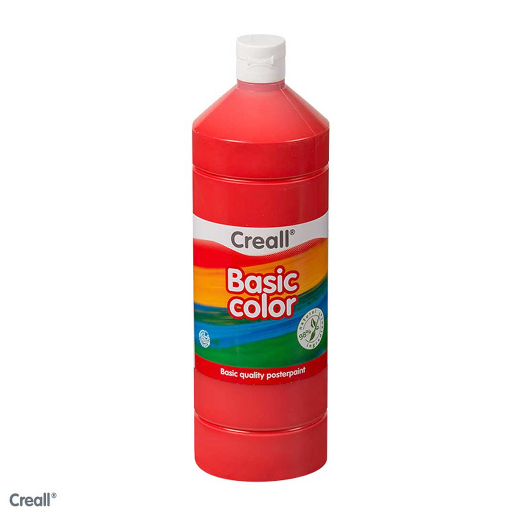 Primary Red CREALL Poster Paint 1 Litre
