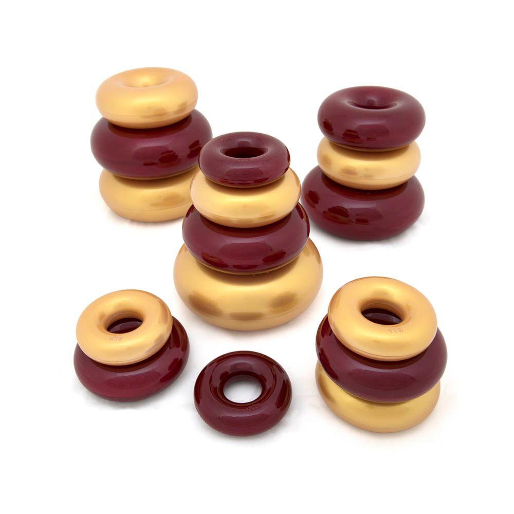 Marvellous Metallics Coloured Stacking Donuts 16pk