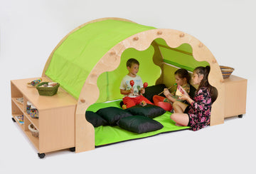 Pod W/Canopy + Complete Set Incl. Bookcases - Green
