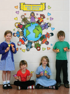 Kids Around The World Bulletin Board Set