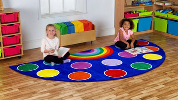 Rainbow Semi Circle Placement Carpet