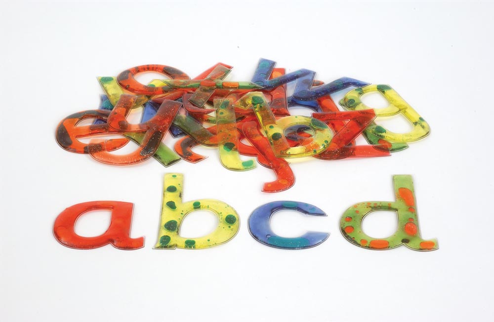 Squidgy Sparkle Gel Lowercase Letters 26pk