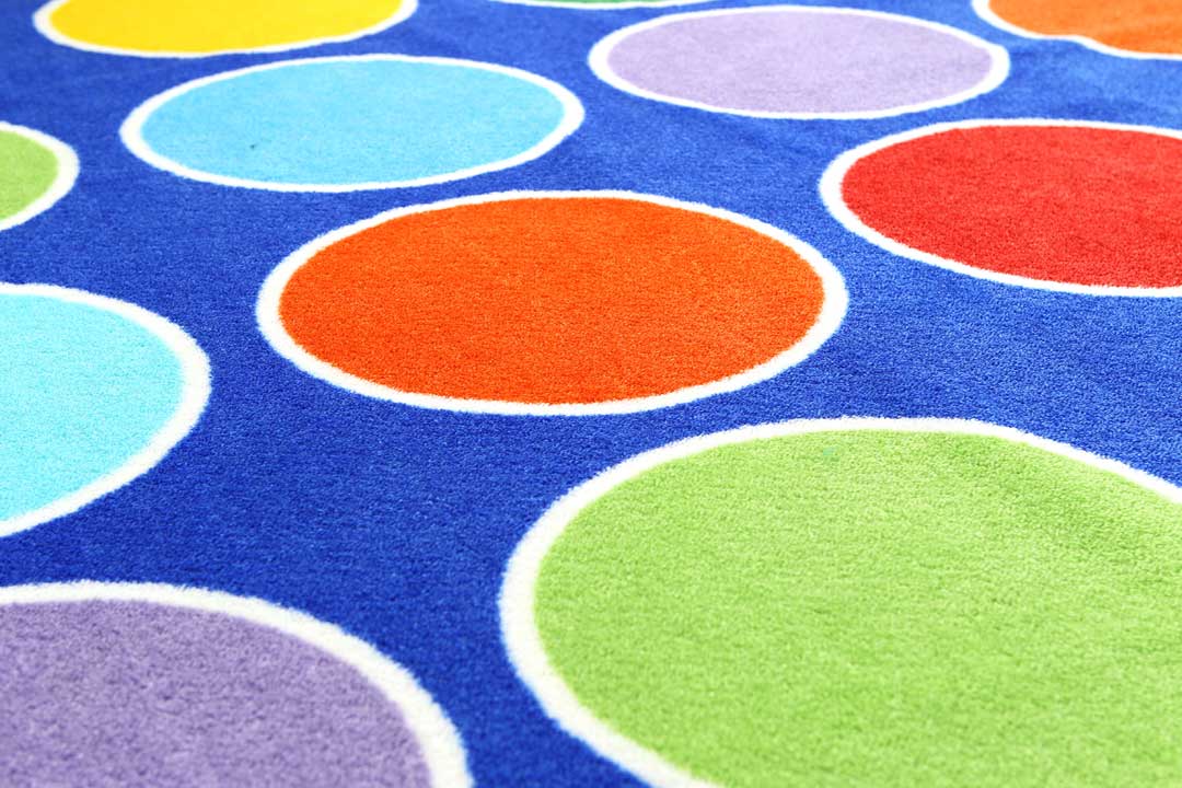 Rainbow Circles Placement Carpet