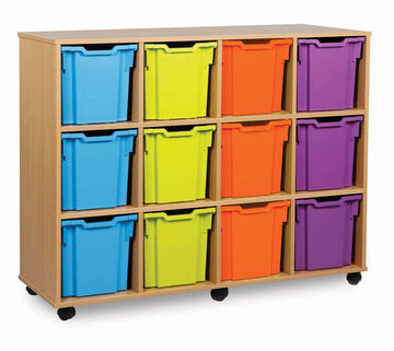 12 Jumbo Tray Storage Unit Unit  for classroom storage
