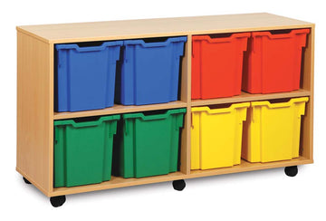 8 Jumbo Tray Storage Unit Unit  for classroom storage