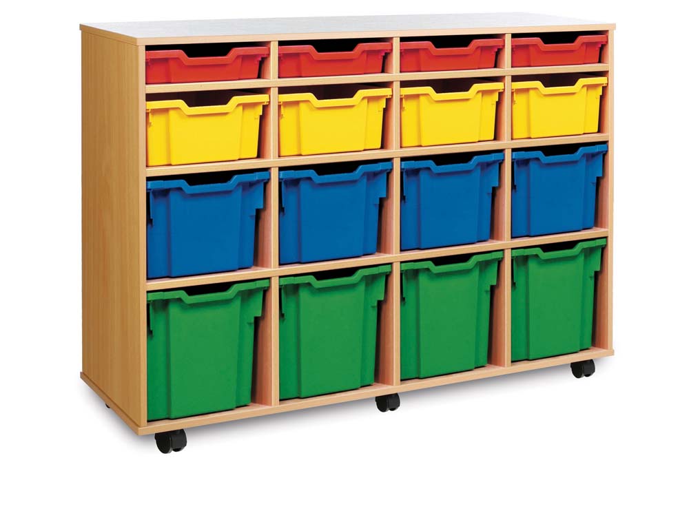 16 Variety Tray Storage Unit Unit  for classroom storage