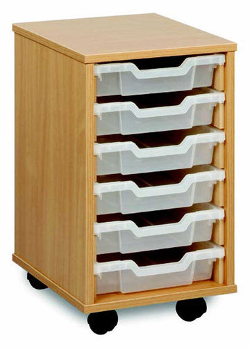 6 Shallow Tray Storage Unit Unit  for classroom storage