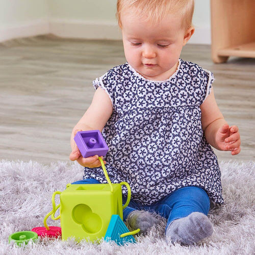 Tactile Shape Sorting Rubber Cube