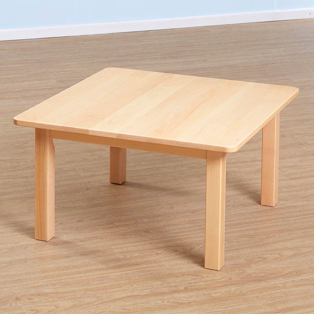 Classic Square Solid Beech Table H40cm